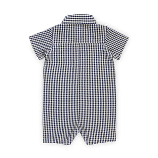 Hope and Henry - Organic Seersucker Button Front Romper