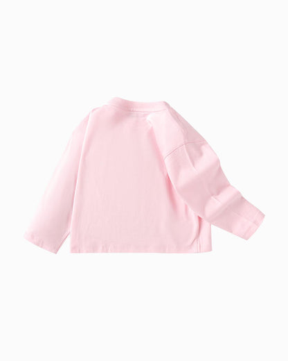 Balabala Toddler Girl Spring Knitted Long Sleeve T-Shirt