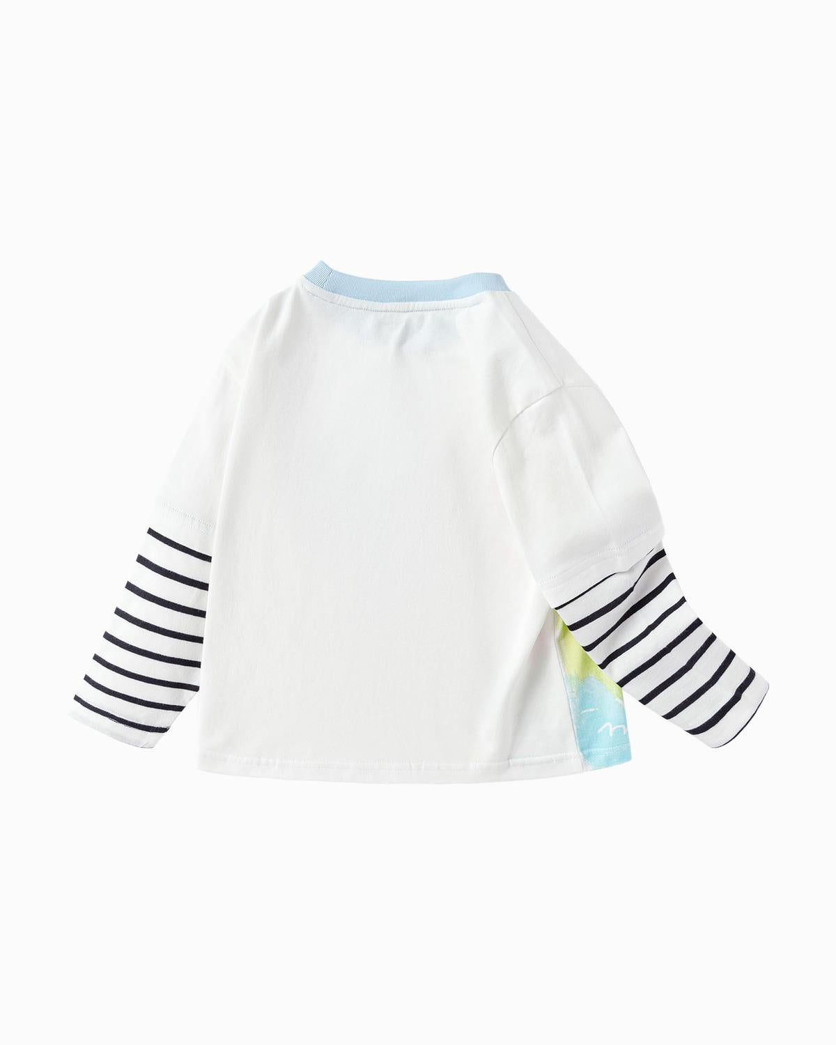 Balabala Toddler Boy Spring Knitted Long Sleeve T-shirt