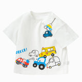 Balabala Toddler Boys' Graphic Car Tees Cotton Short Sleeve T-Shirt