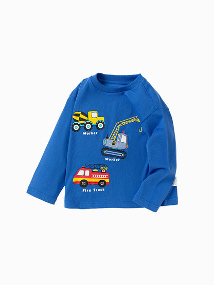 Balabala Unisex Toddler Long Sleeve T-Shirt Blue