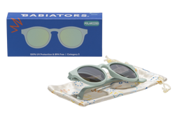 Image of Babiators - Baby and Kids Polarized Keyhole Sunglasses: Seafoam Blue | Seafoam Mirrored Lens