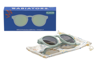 Babiators - Baby and Kids Polarized Keyhole Sunglasses: Seafoam Blue | Seafoam Mirrored Lens