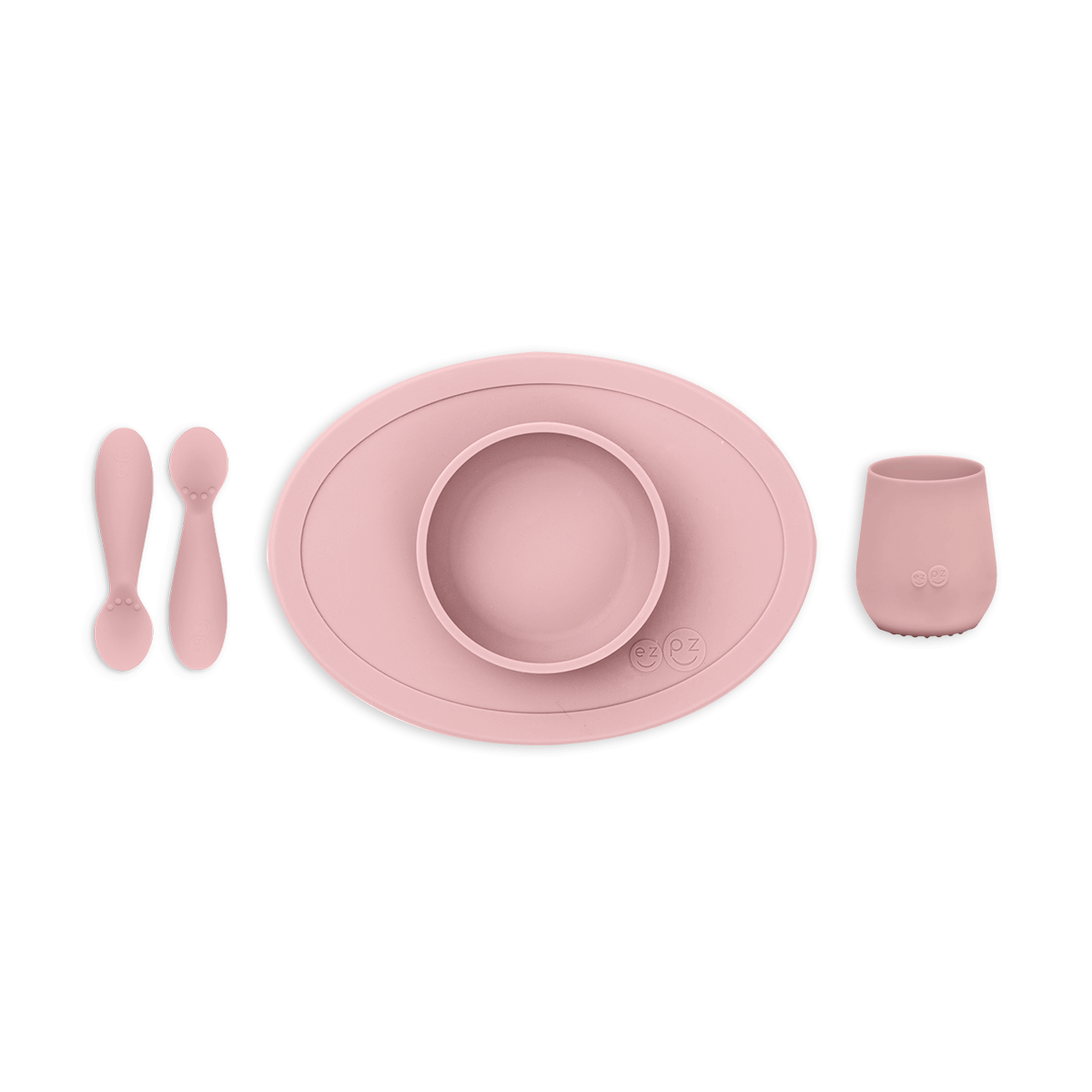 ezpz - First Foods Set (Baby 4+ months) - Pink