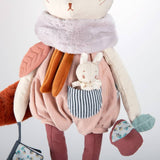 MOULIN ROTY by Speedy Monkey - Lune the Rabbit - Stuffed Activity Toy