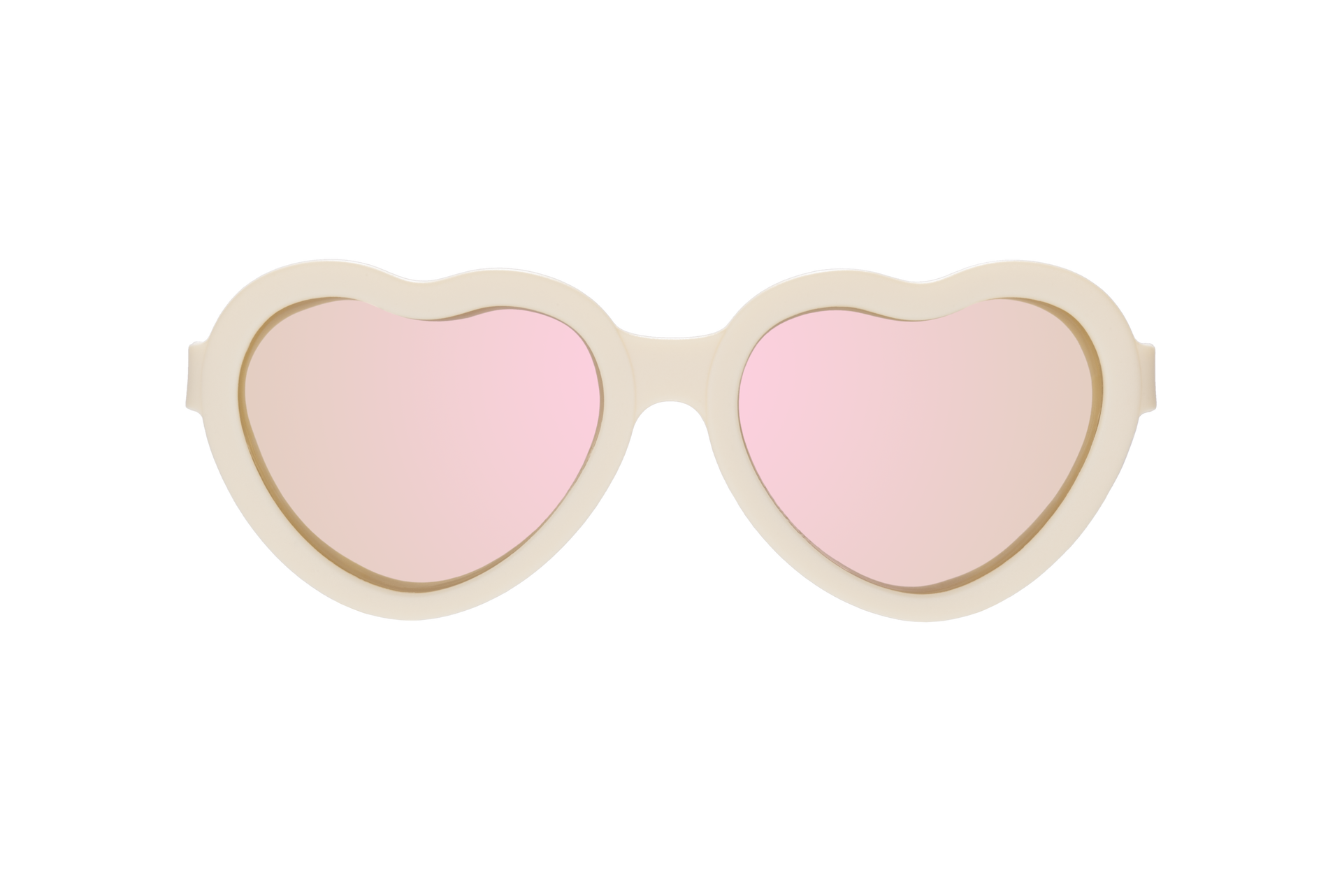 Babiators - Sweet Cream Polarized Heart Sunglasses with Mirrored Lens: Ages 6+