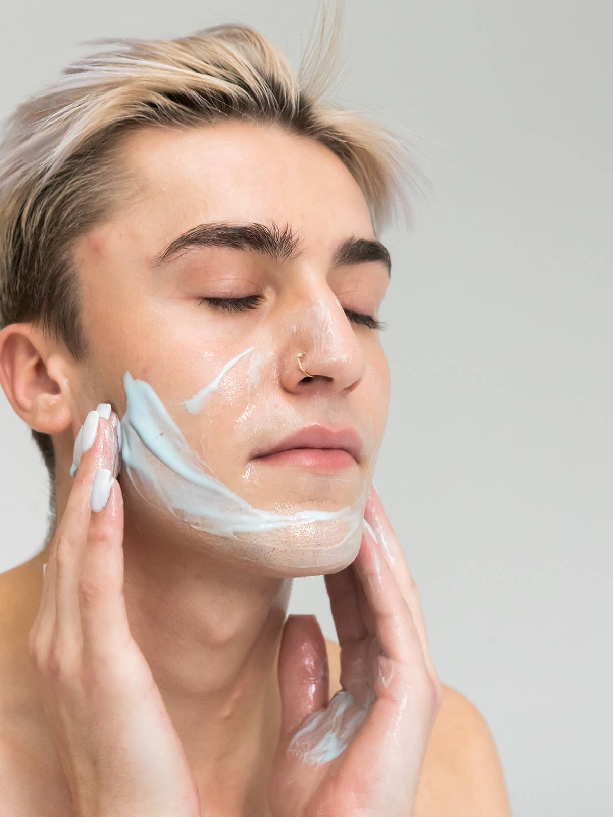 Image of Om Organics Skincare - Blue Azul Soothing Cleansing Emulsion: Full Size - 102 ml