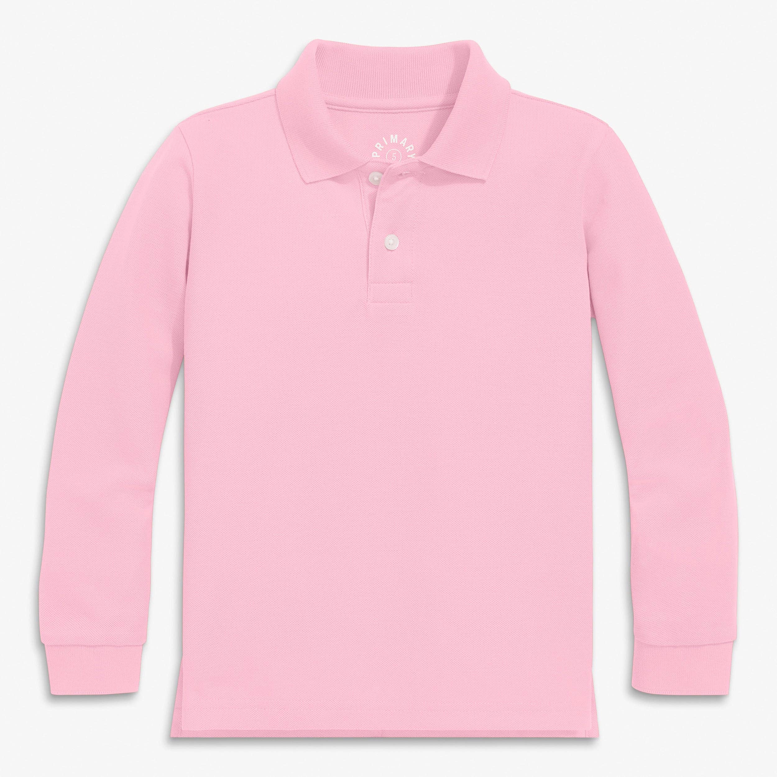 Primary - Long sleeve pique polo