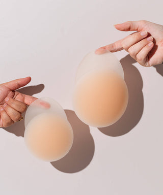 NOOD - No-Show Extra Lift | Reusable Adhesive Lifting Nipple Covers: 4.75in. / No 7 Bronze