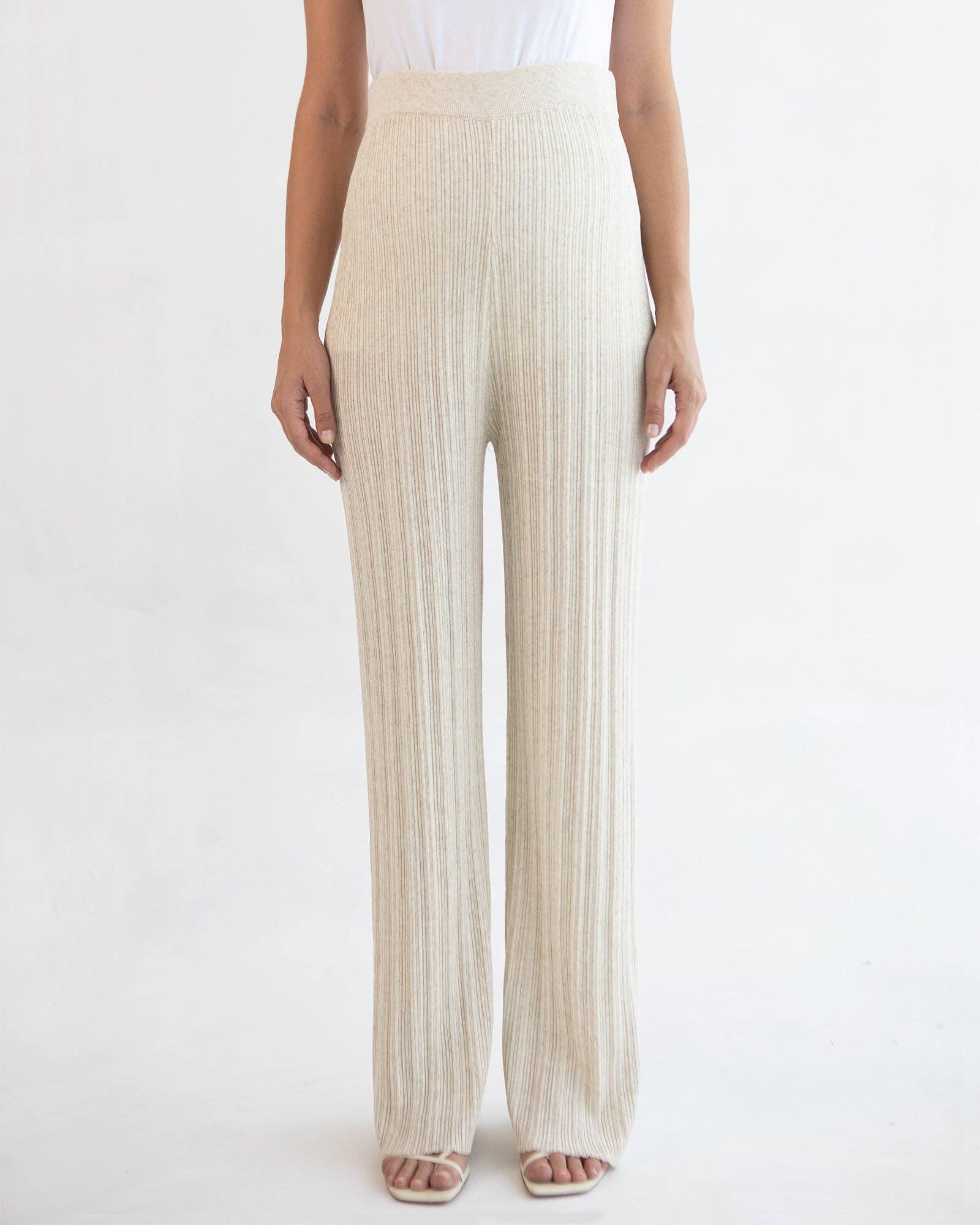 Collete Linen Knit Maternity Pants