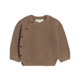 Colored Organics - Frankie Seed Stitch Sweater Knit Kimono - Taupe: 3-6M