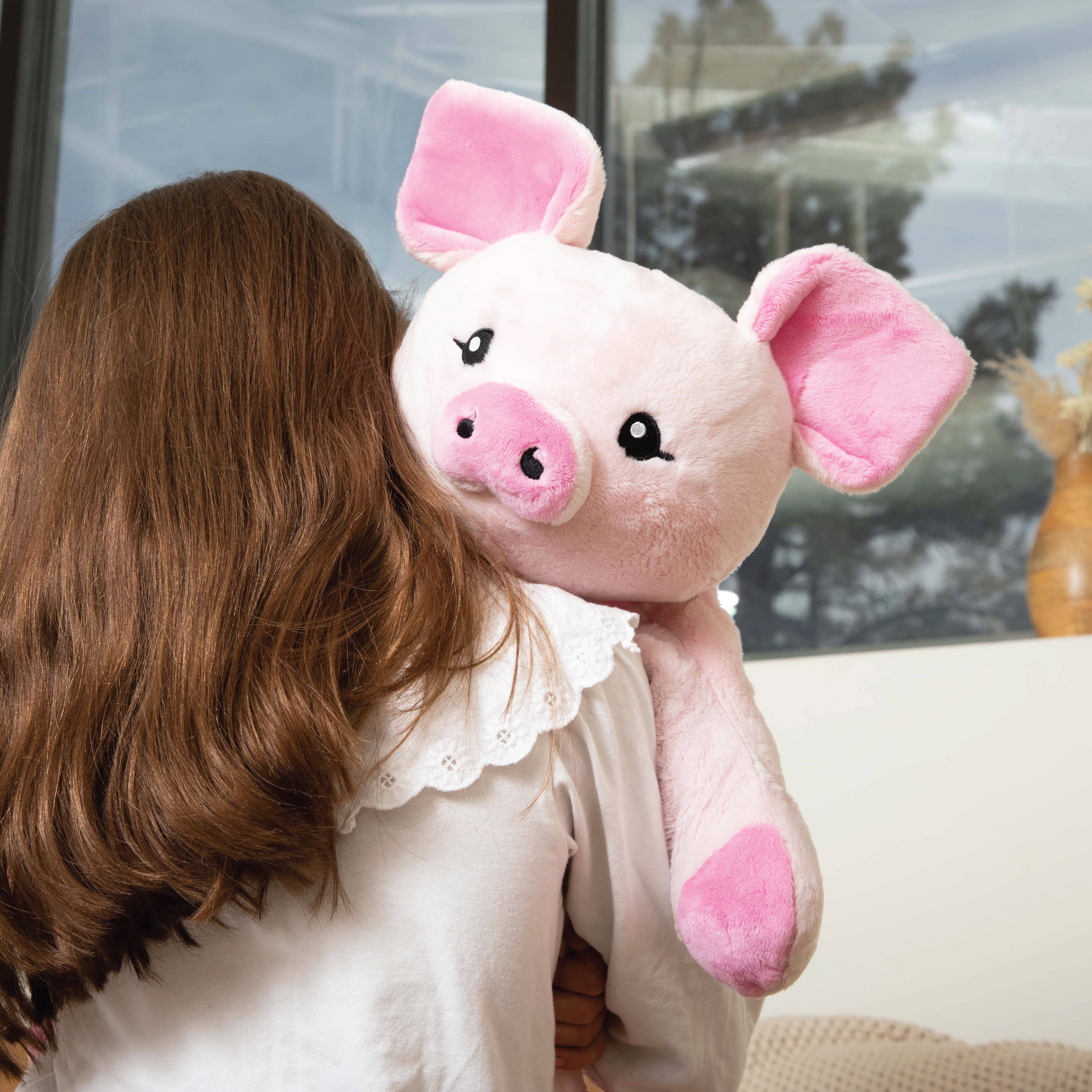 Image of Hugimals World - NEW! Hugimals Weighted Stuffed Animal Harper the Pig