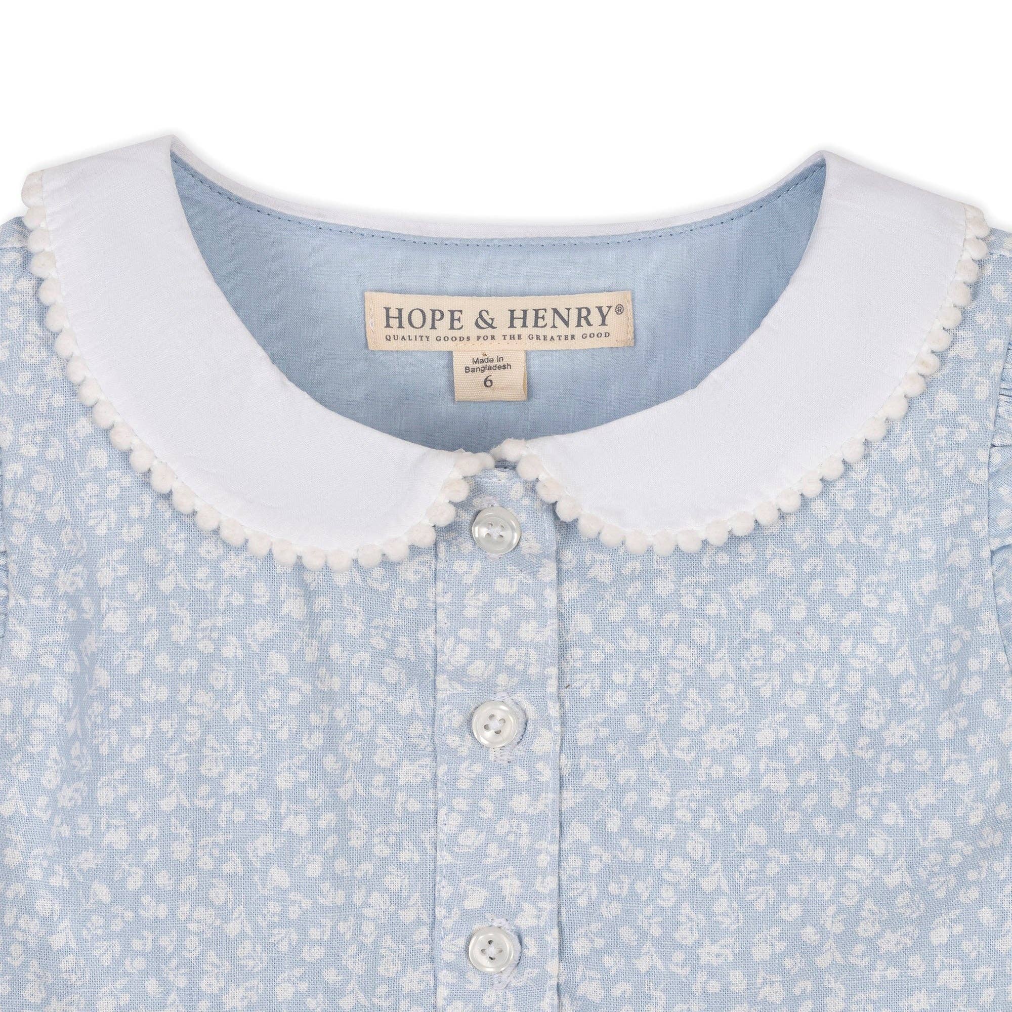 Hope and Henry - Linen Dress with Peter Pan Collar