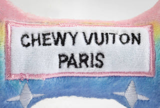 Haute Diggity Dog - Pink Ombre Chewy Vuiton Bone Squeaker Dog Toy: Small / Mini