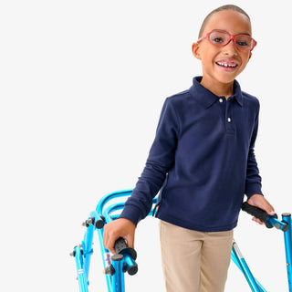 Primary - Long sleeve pique polo