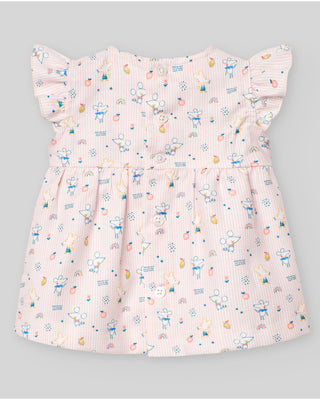Woven Newborn Short Dress - Tangerine