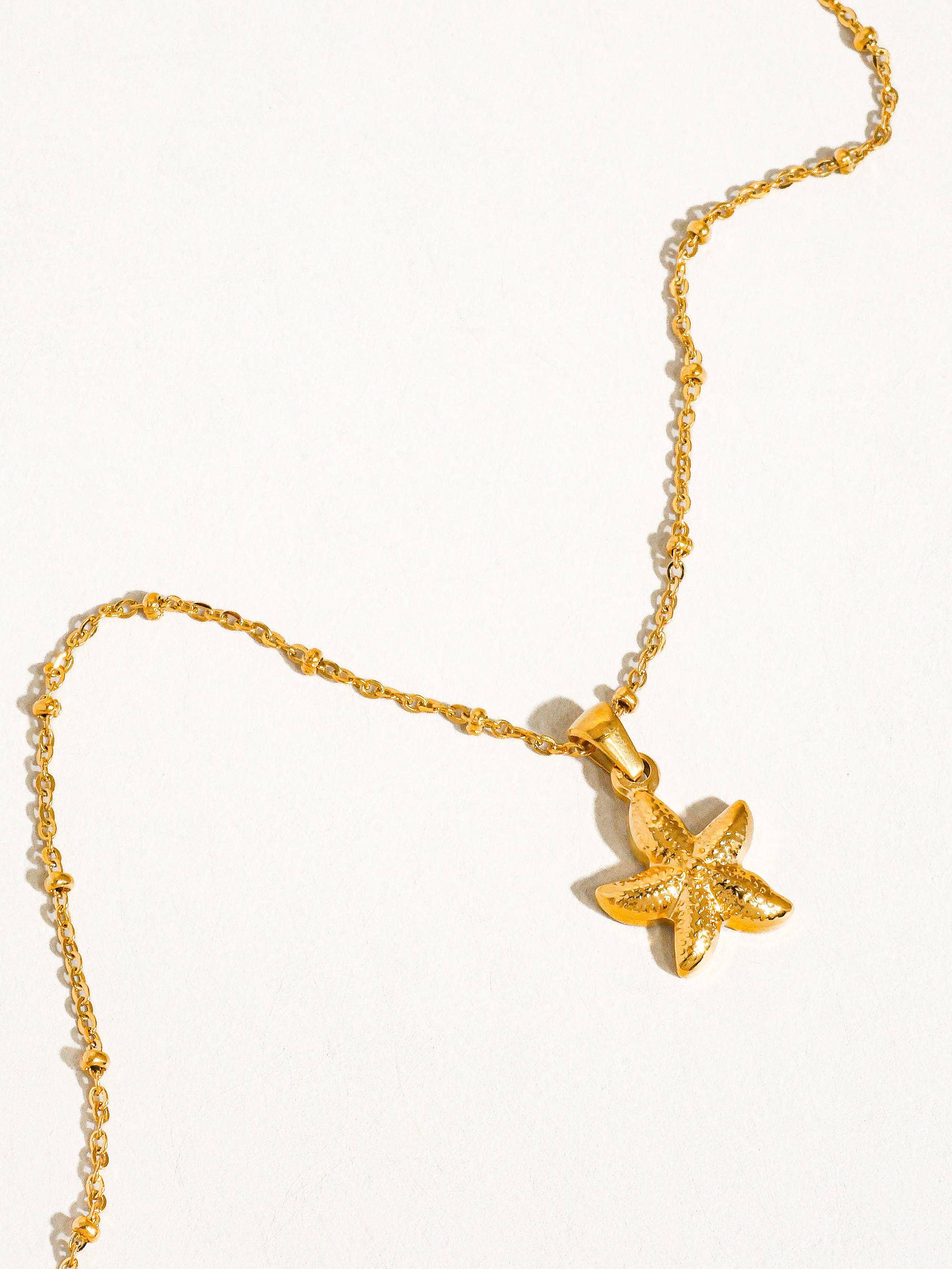 Image of Astraia 18K Gold Non-Tarnish Star Necklace