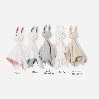 Viverano Organics - Bunny Mommy & Me Baby Knit Blanket & Lovey Gift SET