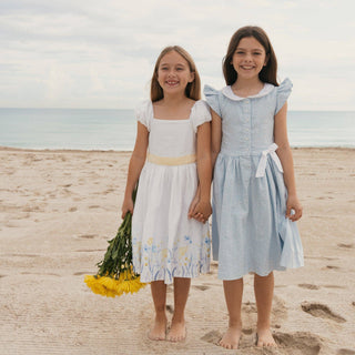 Hope and Henry - Linen Dress with Peter Pan Collar