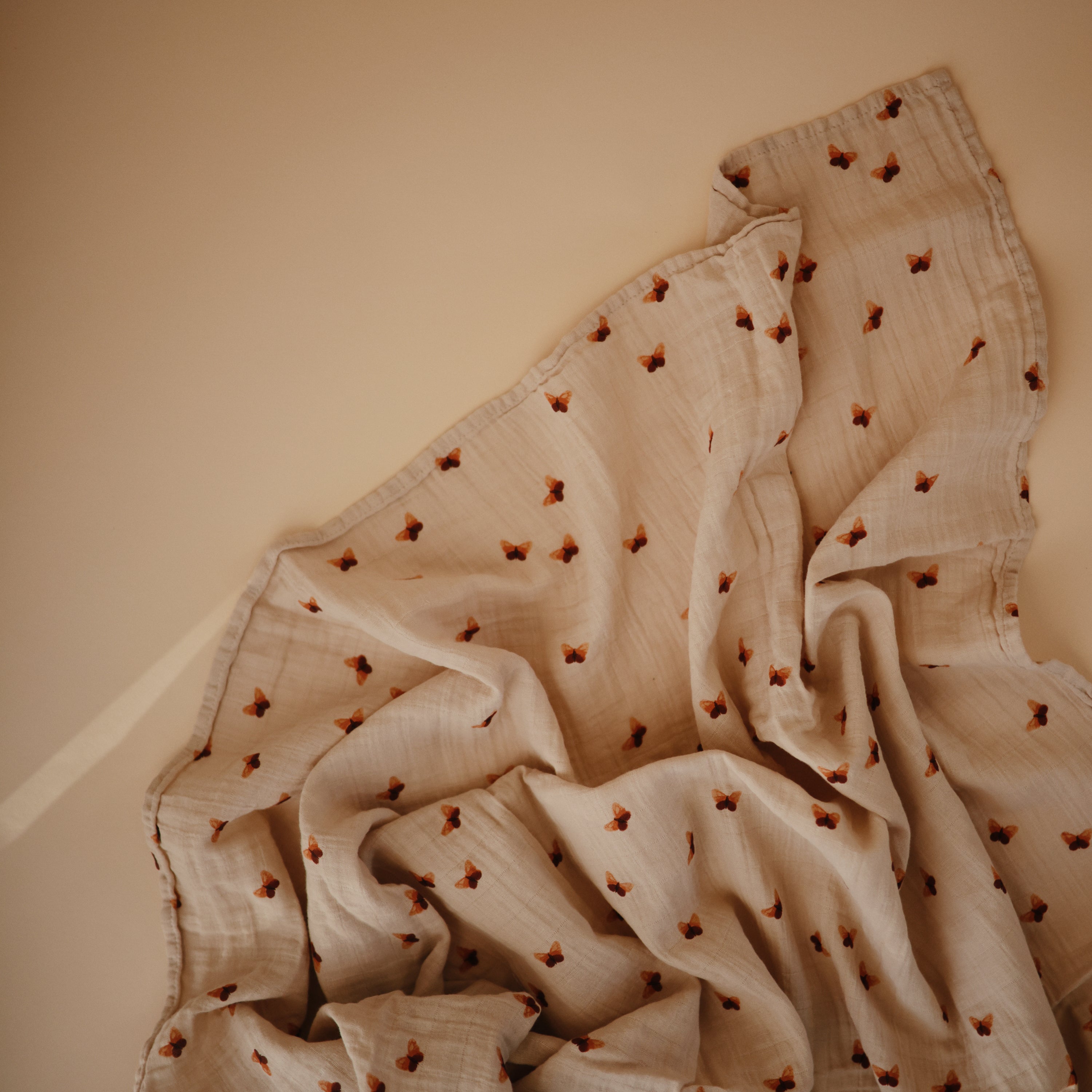 Image of Organic Cotton Muslin Swaddle Blanket