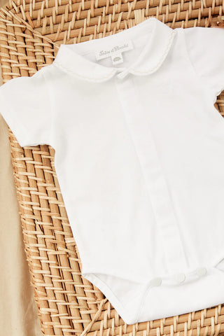 Grey Peter pan collar