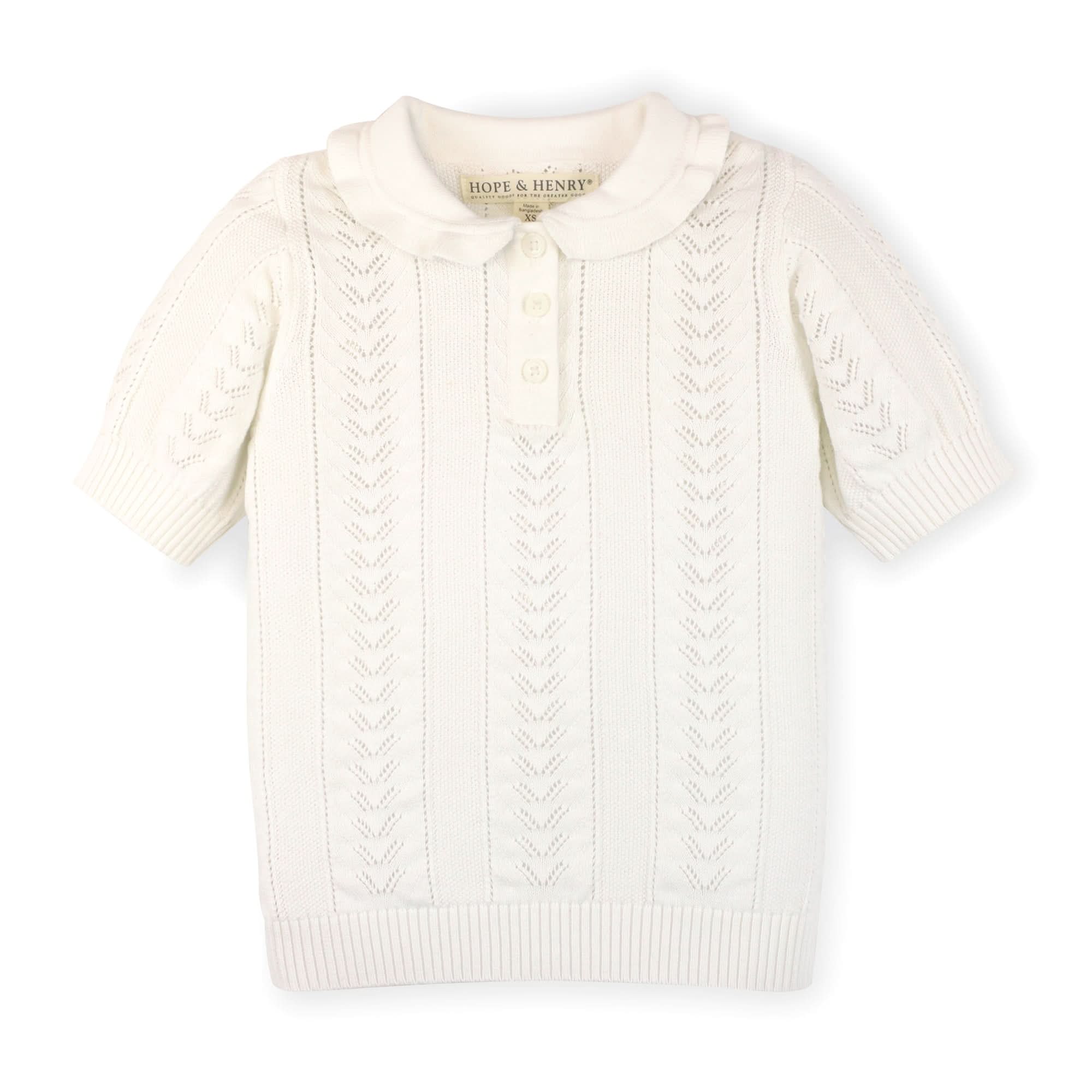 Peter Pan Collar Sweater Polo