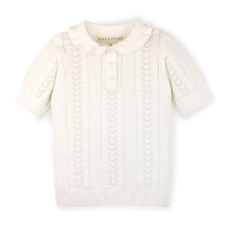 Peter Pan Collar Sweater Polo