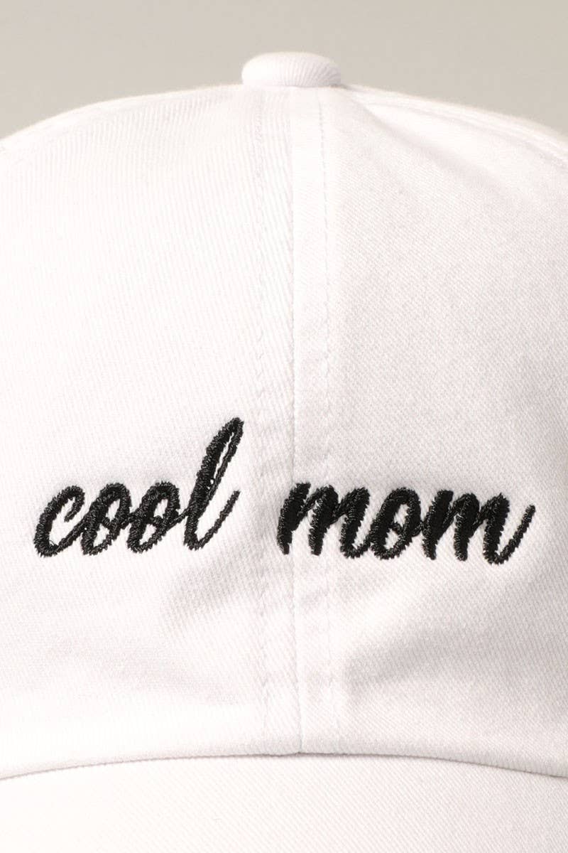 Image of COOL MOM Embroidery Baseball Hat