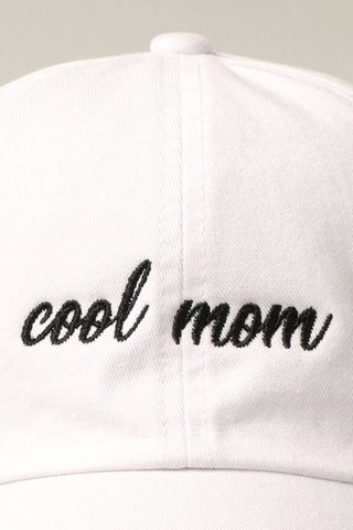 COOL MOM Embroidery Baseball Hat