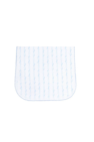 Nellapima - Blue Twirls Burp Cloth