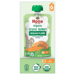 Image of Holle Baby Food Pouches - Organic Veggie Puree - Veggie Bunny