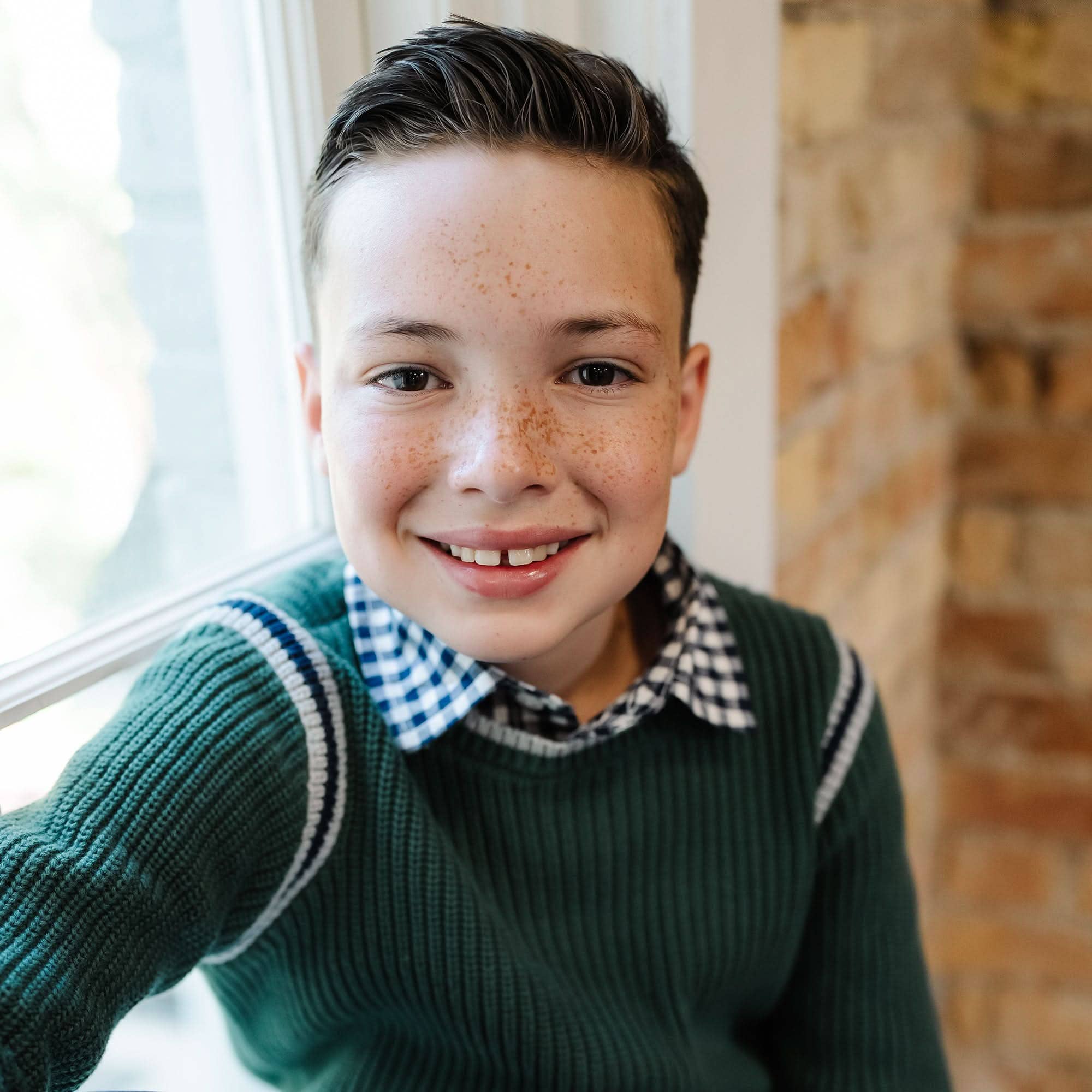 Image of Organic Sporty Crew Neck Sweater