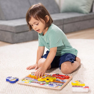 Melissa & Doug Chunky Puzzle: Construction