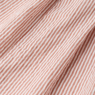 Organic Flutter Jumpsuit - Coral Stripes