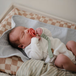 Image of Linen Pacifier Clip 2-Pack