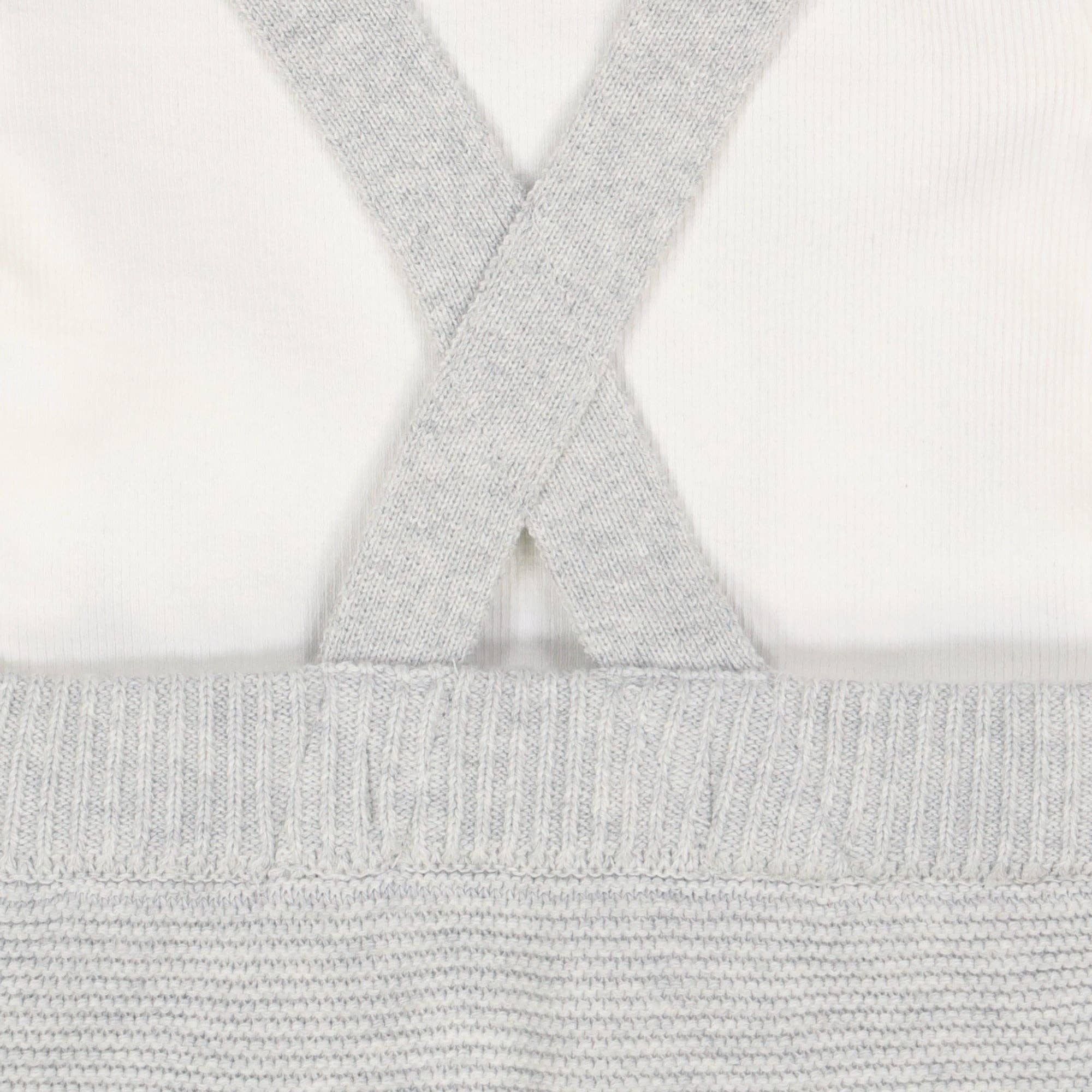 Image of Rib Bodysuit and Sweater Overall Set