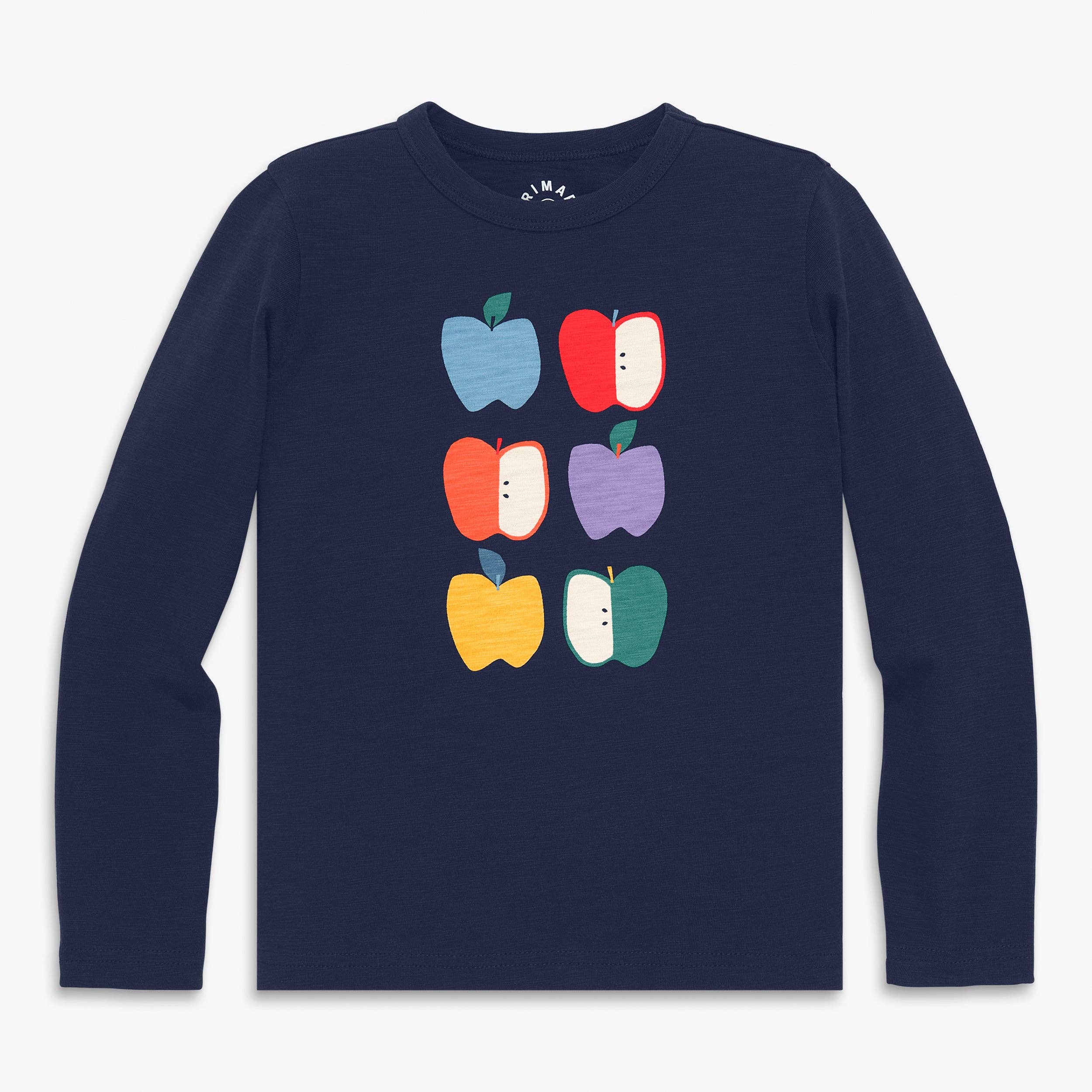 Primary - Kids long sleeve rainbow apple tee