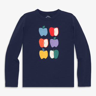 Primary - Kids long sleeve rainbow apple tee