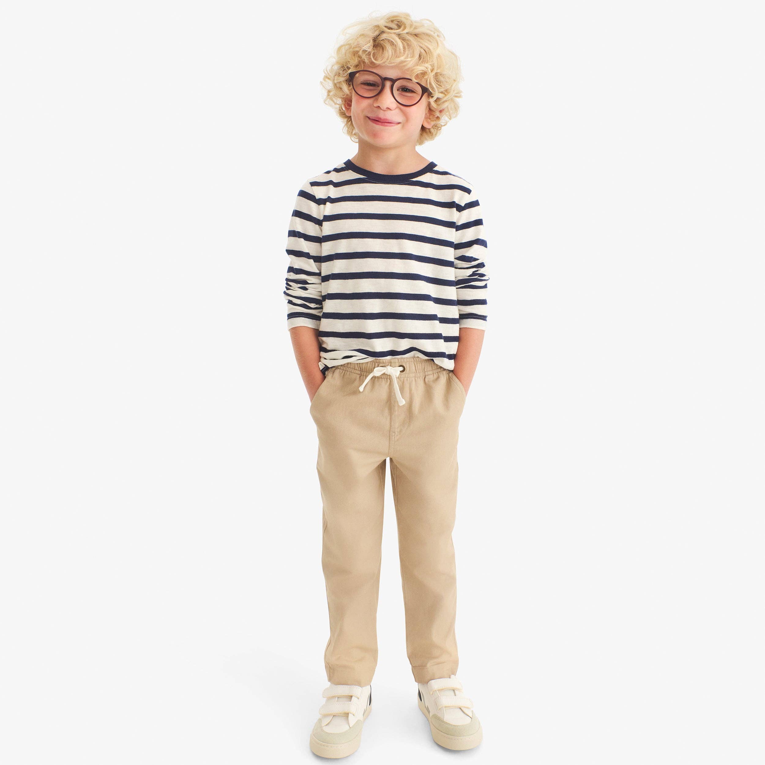 Primary - Kids stretch chino drawstring pant