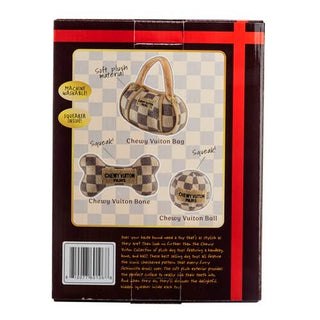 Haute Diggity Dog - Checker Chewy Vuiton Box Set Christmas Dog Toys Gift