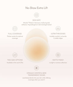 Image of NOOD - No-Show Extra Lift | Reusable Adhesive Lifting Nipple Covers