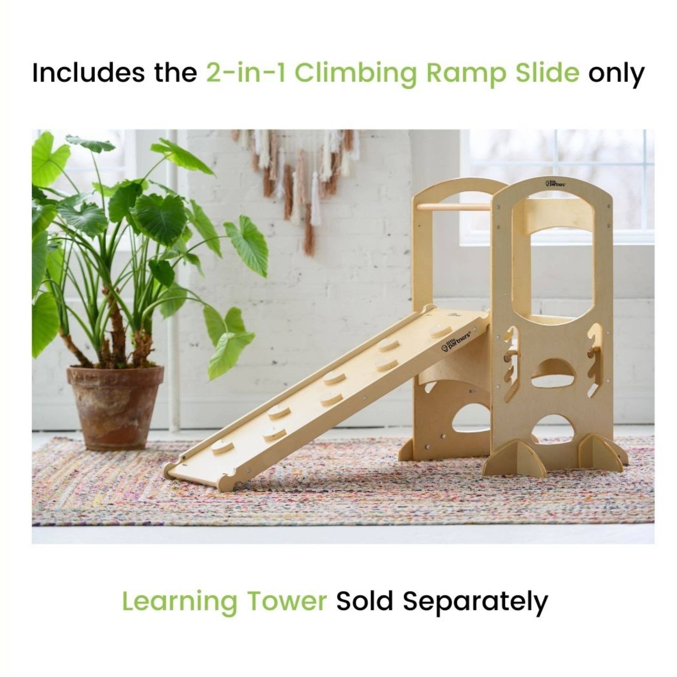 Image of Little Partners - 2-in-1 Climbing Ramp Slide