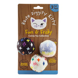 Haute Diggity Dog - Kitty Vuiton Balls (Monogram) Organic Catnip Toys