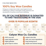 Calyan Wax Co. - Seaside + Citrus Glass Tumbler Soy Candle