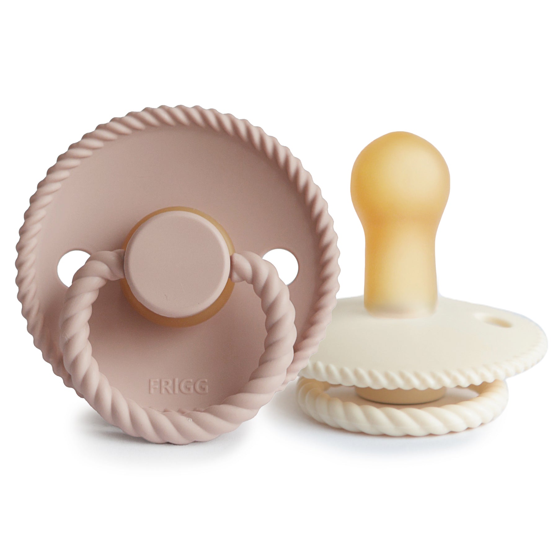 Image of FRIGG Rope Natural Rubber Pacifier 2-Pack