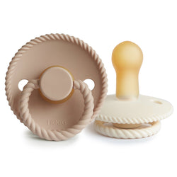 Image of FRIGG Rope Natural Rubber Pacifier 2-Pack