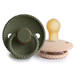 Image of FRIGG Rope Natural Rubber Pacifier 2-Pack