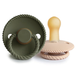 Image of FRIGG Rope Natural Rubber Pacifier 2-Pack