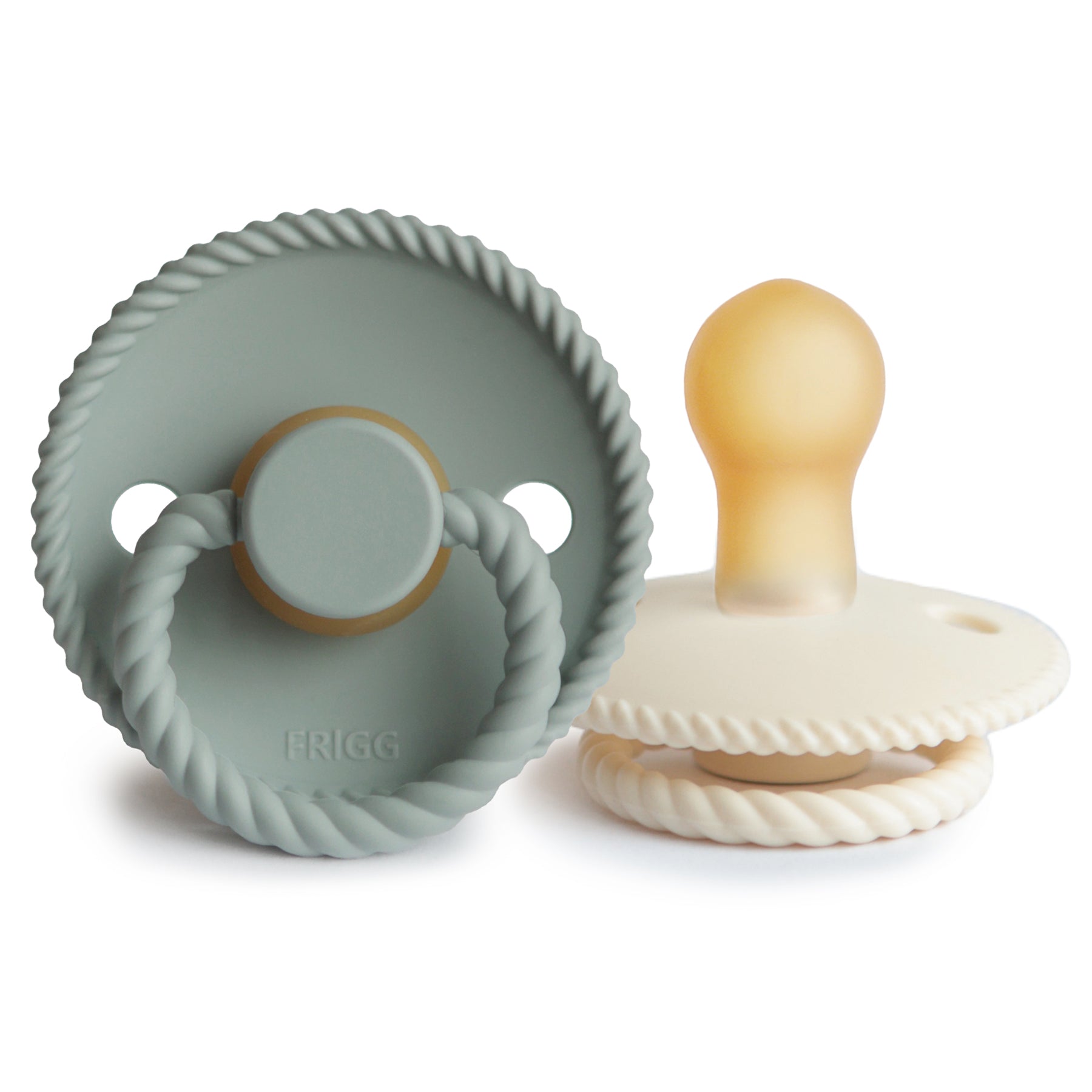 Image of FRIGG Rope Natural Rubber Pacifier 2-Pack