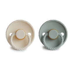 Image of FRIGG Rope Natural Rubber Pacifier 2-Pack